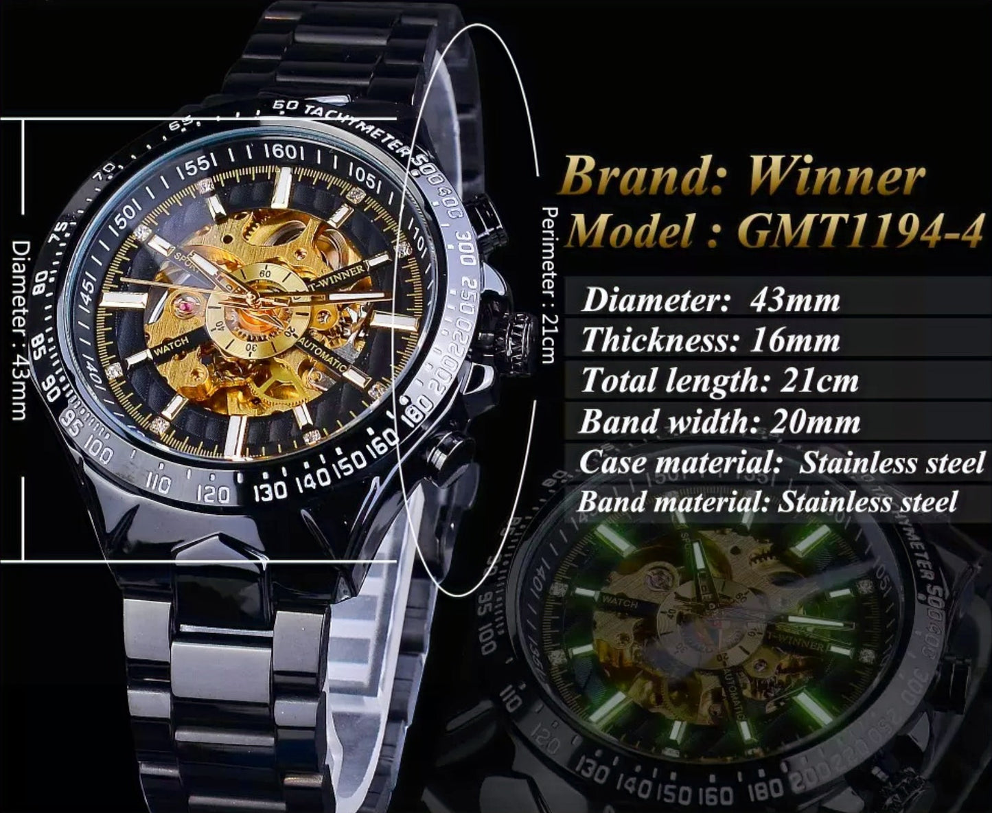 T-winner golden-black